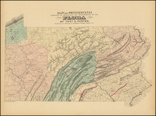 Pennsylvania Map By Stedman, Brown & Lyon