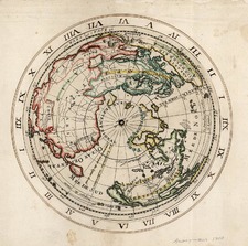 World, World, Northern Hemisphere and Curiosities Map By Anonymous