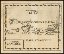 Spain and African Islands, including Madagascar Map By Pierre Du Val / Johann Hoffmann