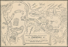 Indiana and Pictorial Maps Map By Anonymous