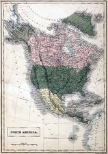 North America Map By Adam & Charles Black