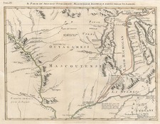 Southeast, Midwest, Plains and Canada Map By Antonio Zatta