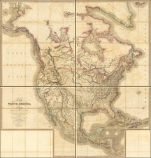 United States, North America and Canada Map By James Wyld