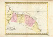 Guianas & Suriname Map By A. Krevelt