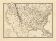 United States Map By Adrien-Hubert Brué