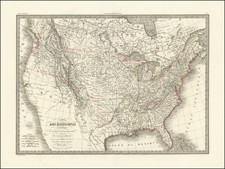 United States Map By Alexandre Emile Lapie