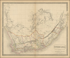 South Africa Map By Sidney Hall