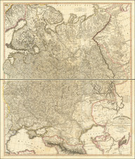 The Russian Dominions in Europe ... with the Post Roads & New Governments from the Russian Atlas of 1806; by Jasper Nantiat. By William Faden / Jasper  Nantiat 