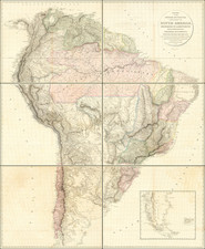 Outlines of the Physical and Political Divisions of South America Delineated By A. Arrowsmith partly from scarce and Original Documents, Published Before The Year 1806 But Principally From Manuscript Maps & Surveys Made Between The Years 1706 and 1806, Corrected from Accurate Astronomical Observations to 1810. By Aaron Arrowsmith