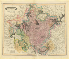 Mitteldeutschland Map By W. & D. Lizars