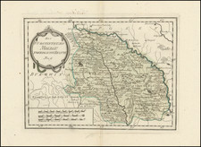 Romania Map By Franz Johann Joseph von Reilly