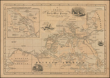 [ Discovery of the Northwest Passage ]  Chart Showing the Recent Search for a North-West Passage. Also the Coast Explored in Search of Sir John Franklin between the Years 1848 and 1854 By Charles Morse