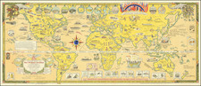 World and World War II Map By Ernest Dudley Chase