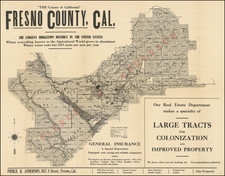 California Map By Pierce & Anderson