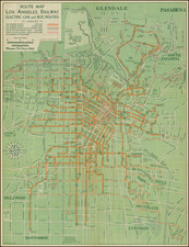 Los Angeles Map By Los Angeles Railway Corp