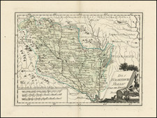 Romania Map By Franz Johann Joseph von Reilly