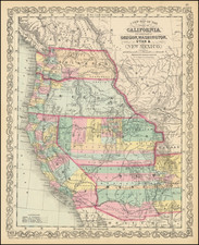 Southwest, Arizona, Utah, Nevada, New Mexico, Idaho, Montana, Utah, Wyoming, Pacific Northwest, Oregon, Washington and California Map By Charles Desilver