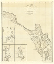 [Alaska / Mount St. Elias and Mt. Fairweather to Cape Decision, Stika, Juneau and Prince Frederick Sound] A Chart Shewing Part of the Coast of N.W. America, with the Tracks . . .  By George Vancouver