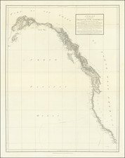Oregon, Washington, Alaska, Baja California and California Map By George Vancouver