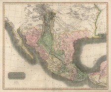 Texas, Plains, Southwest and Mexico Map By John Thomson