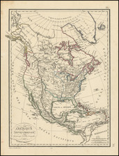 North America Map By Pierre Lapie