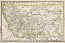 Plains and Rocky Mountains Map By Rand McNally & Company