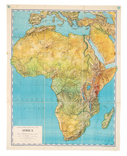 Africa Map By George Philip & Son