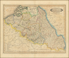 Belgium Map By William Home Lizars