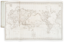 Pacific Ocean and Atlases Map By Jean Francois Galaup de La Perouse