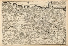 Europe and Spain Map By Nicolas de Fer