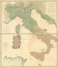 Italy Map By William Faden