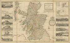 The North Part of Great Britain Called Scotland with Considerable Improvements and many Remarks not Extant in any Map . . . 1714 By Herman Moll