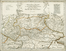 Poland, Russia and Ukraine Map By Nicolas Sanson