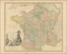 France Divided into Provinces . . .MDCCXC By William Faden