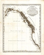 Alaska, California and Canada Map By George Vancouver