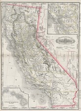 California Map By George F. Cram