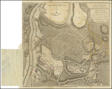 [ Battle of Saratoga -- Multi Day Flap ]   Plan of the Encampment and Position of the Army under His Excelly. Lt. General Burgoyne at Braemus Heights on Hudson's River near Stillwater, on the 20th Septr. with the Position of the Detachment &c. in the Action of the 7th of Octr. & the Position of the Army on the 8th Octr 1777. Drawn by W.C. Wilkinson Lt. 62 Regt. Asst. Engr. [with the overlaid flap] By William Faden