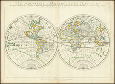 World and California as an Island Map By Nicolas Sanson