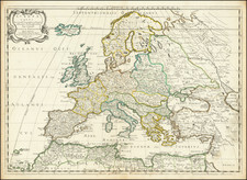 Europe Map By Nicolas Sanson