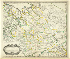 Russia and Ukraine Map By Nicolas Sanson