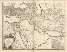 Europe, Turkey, Mediterranean, Asia, Central Asia & Caucasus and Middle East Map By Gilles Robert de Vaugondy
