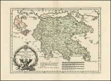 Greece Map By Franz Johann Joseph von Reilly