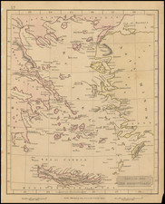 Greece Map By John Arrowsmith