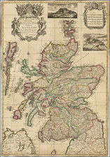 (Scotland) To His Most Sacred Majesty George By the Grace of God  King of Great Britain France & Ireland This Mapp of Scotland By Henry Overton