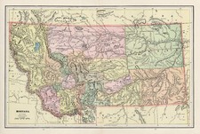 Plains and Rocky Mountains Map By George F. Cram