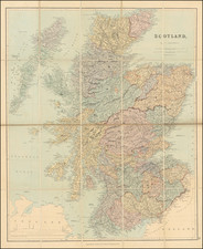 Scotland Map By John Arrowsmith / Edward Stanford
