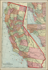 California Map By George F. Cram