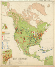 North America Map By George Philip & Son