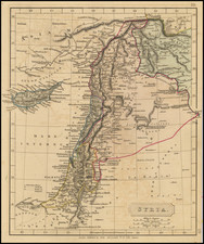 Middle East and Holy Land Map By John Arrowsmith