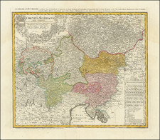 (Czechia, Austria, and Northern Italy) S. R. I. Circulus Austriacus quem componunt Archid, Austriae, Ducatus Stiriae, Carin-thiae. . .  By Homann Heirs